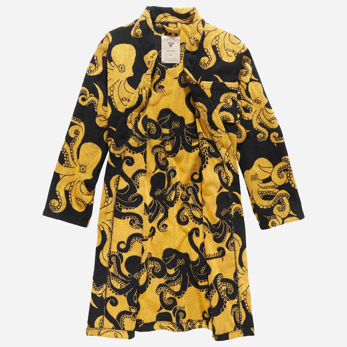 Black Octo Plush Terry Robe by OAS – JG SWITZER DESIGN