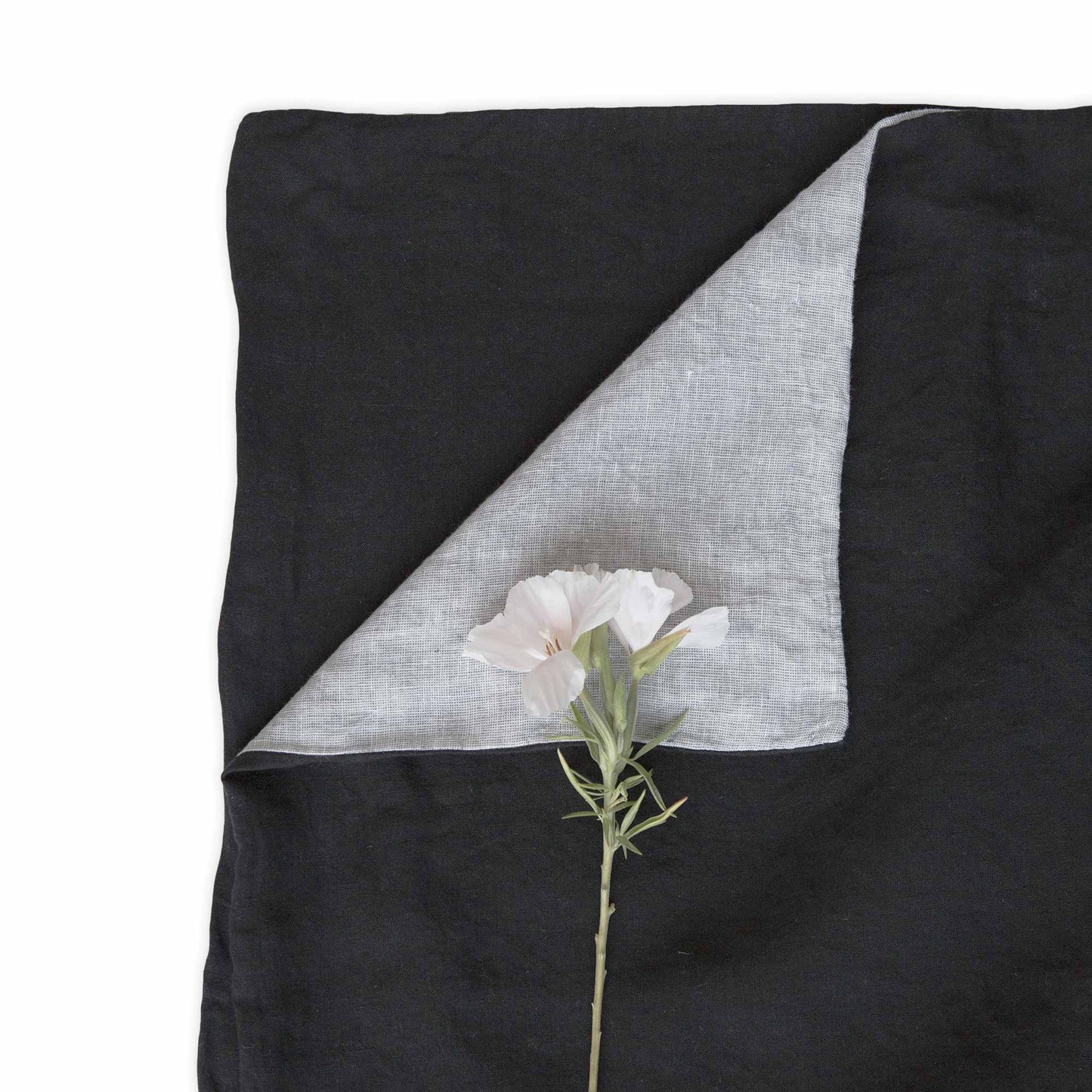Ashley Linen Duvet Cover Dark Grey/Light Grey - JG Switzer