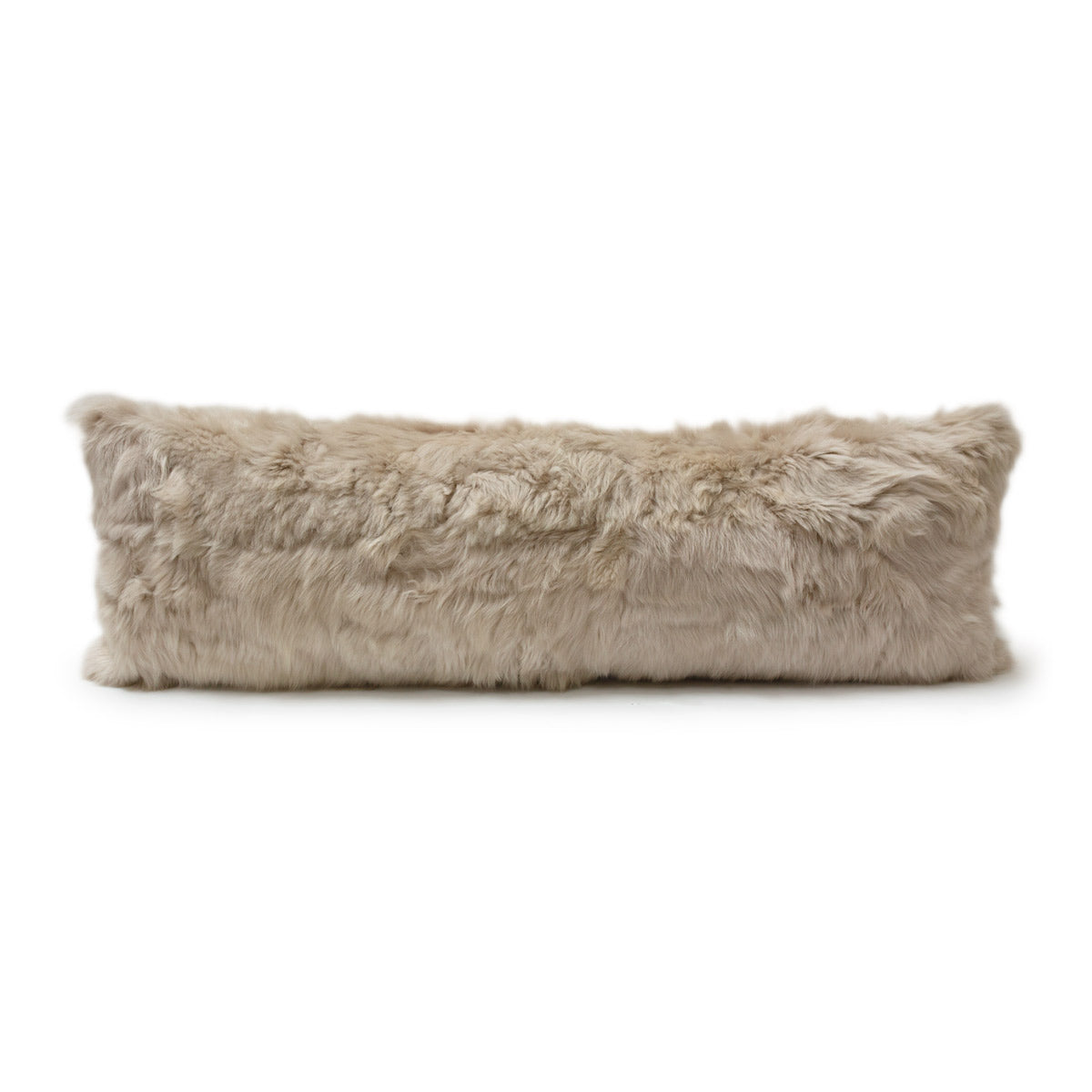 Toscana Real Sheep Fur Body Pillow in White