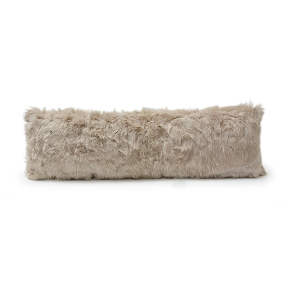 Toscana Real Sheep Fur Body Pillow in Black