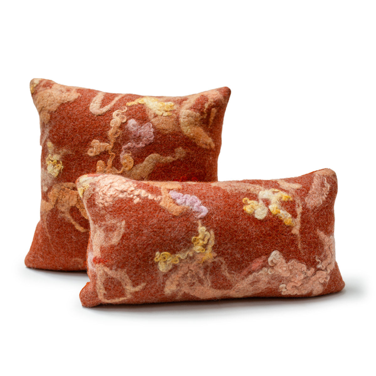 Blood Orange Wool Pillow 20x20