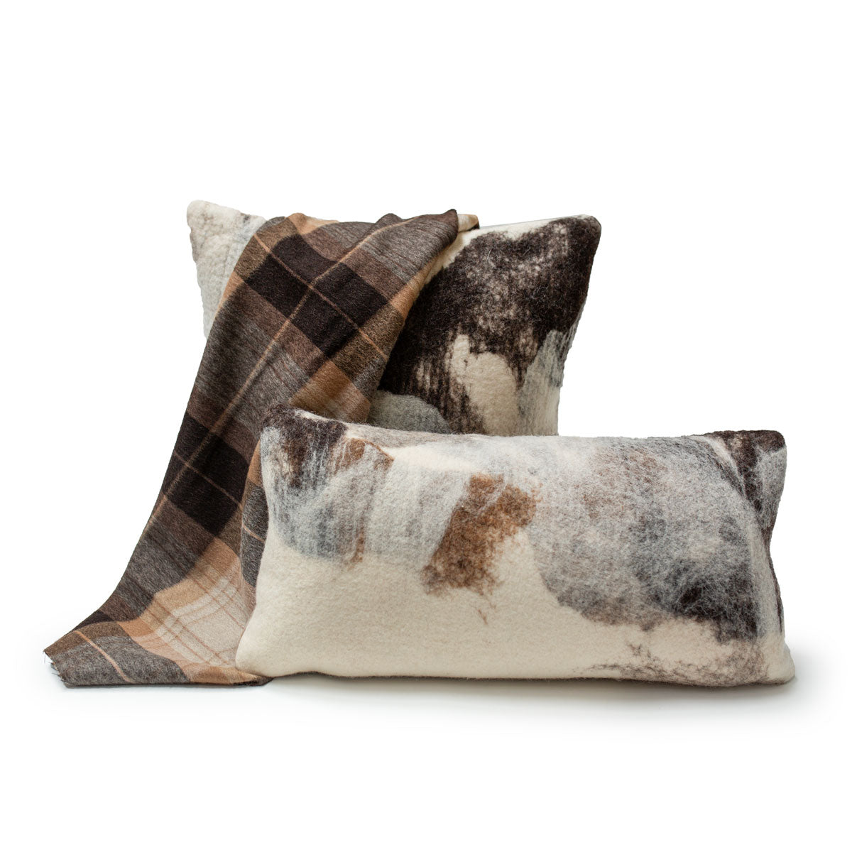 Tahoe With Cream Wool Pillow 20x20