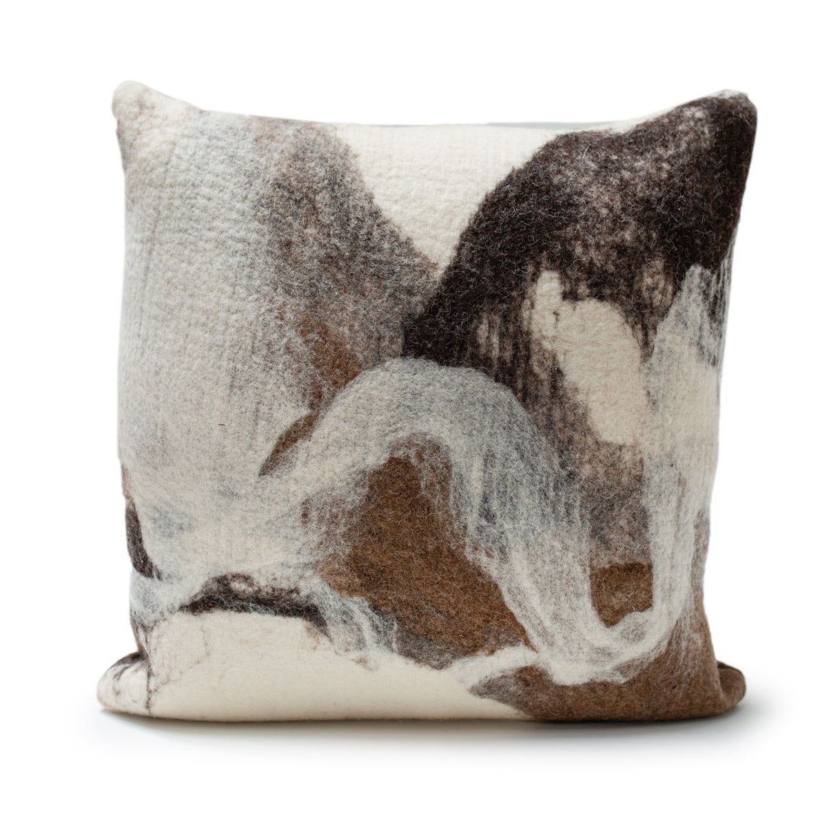 Tahoe With Cream Wool Pillow 20x20