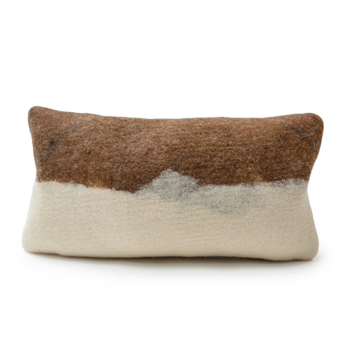 Sand Dunes Wool Pillow 12x22