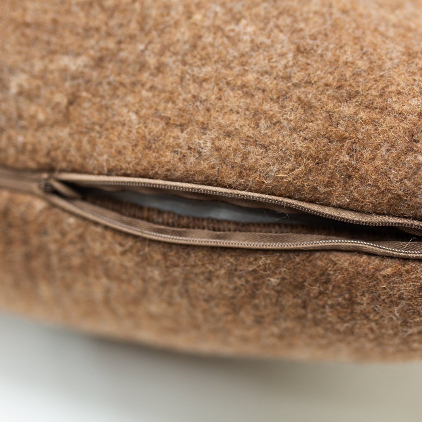 Shetland Brown Wool Pillow