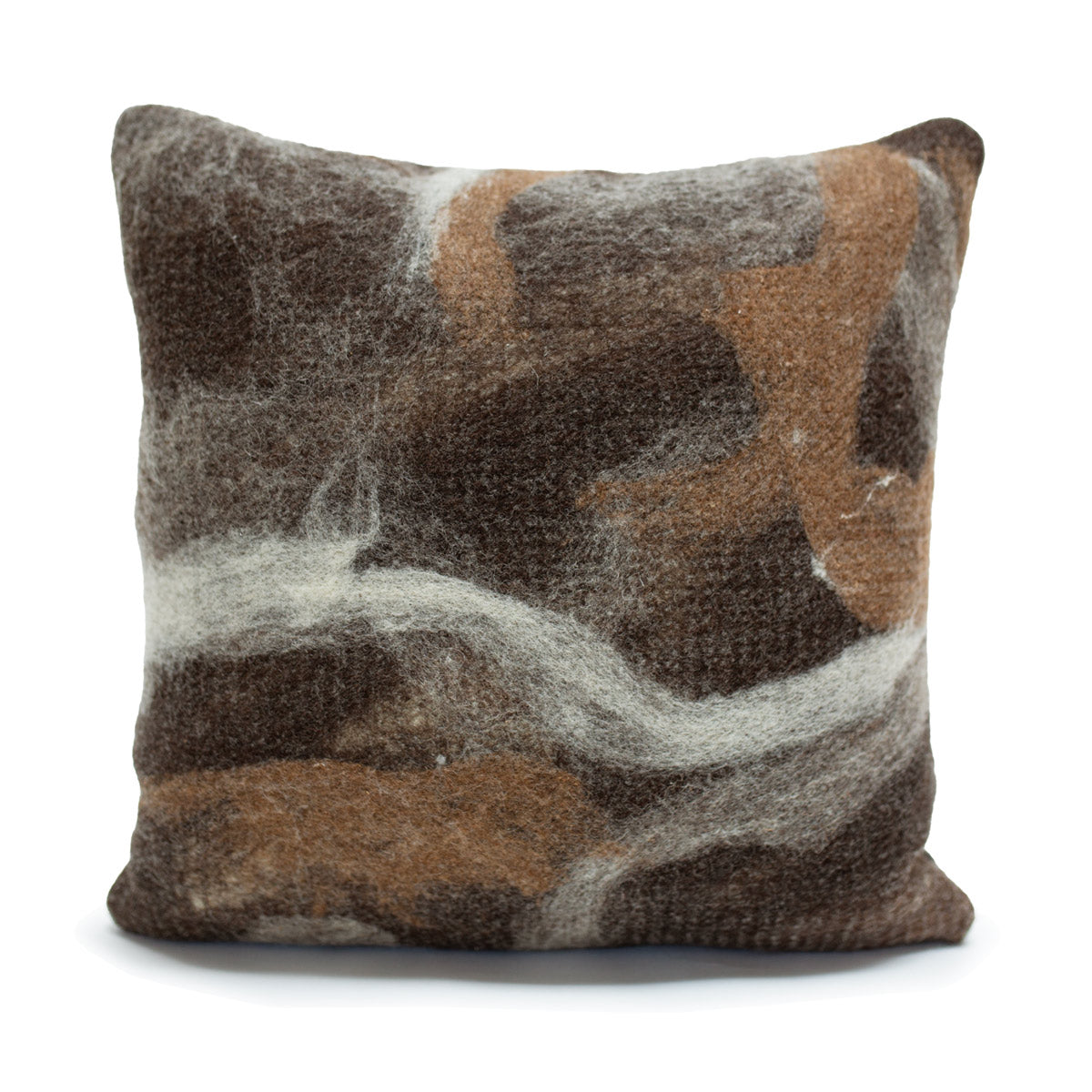 Tahoe with Black Wool Pillow 24x24