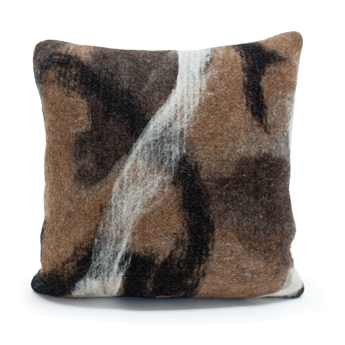 Tahoe with Black Wool Pillow 24x24