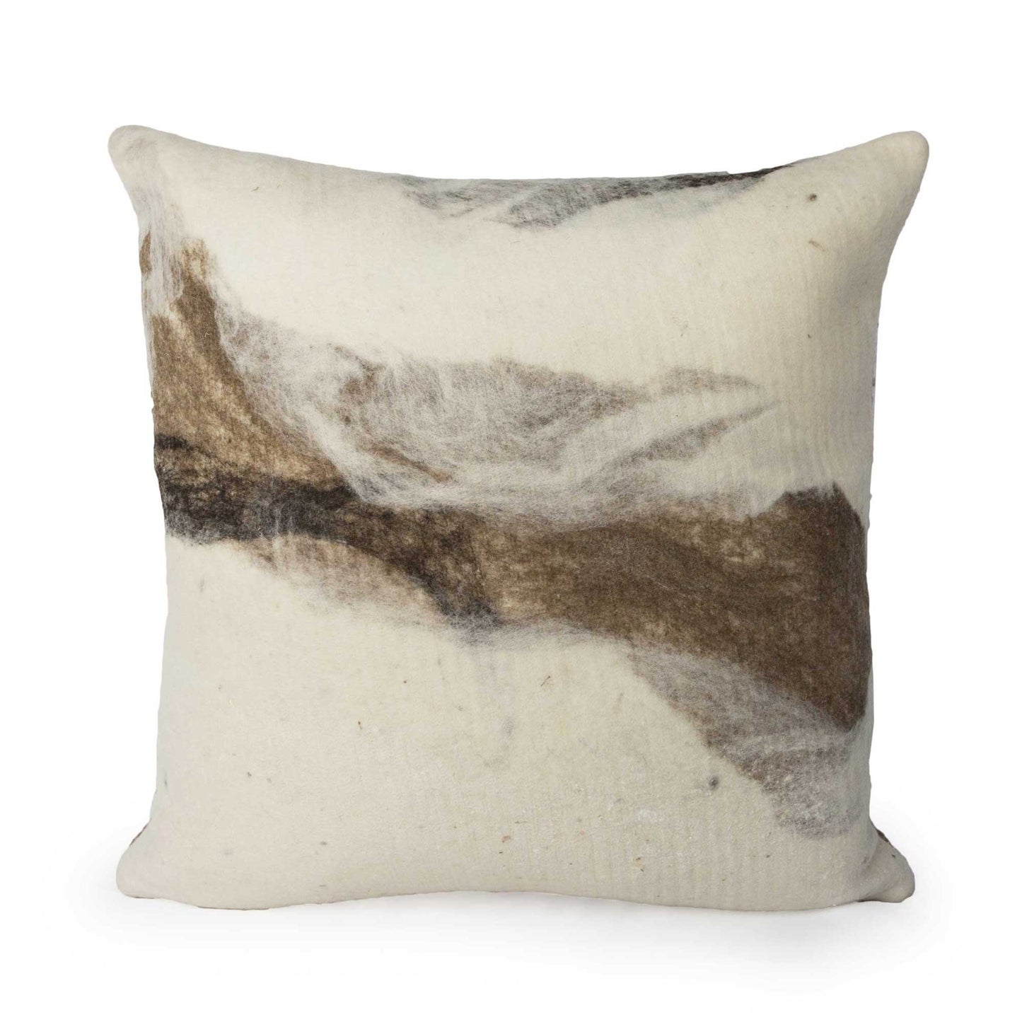 Tahoe With Cream Wool Pillow 20x20
