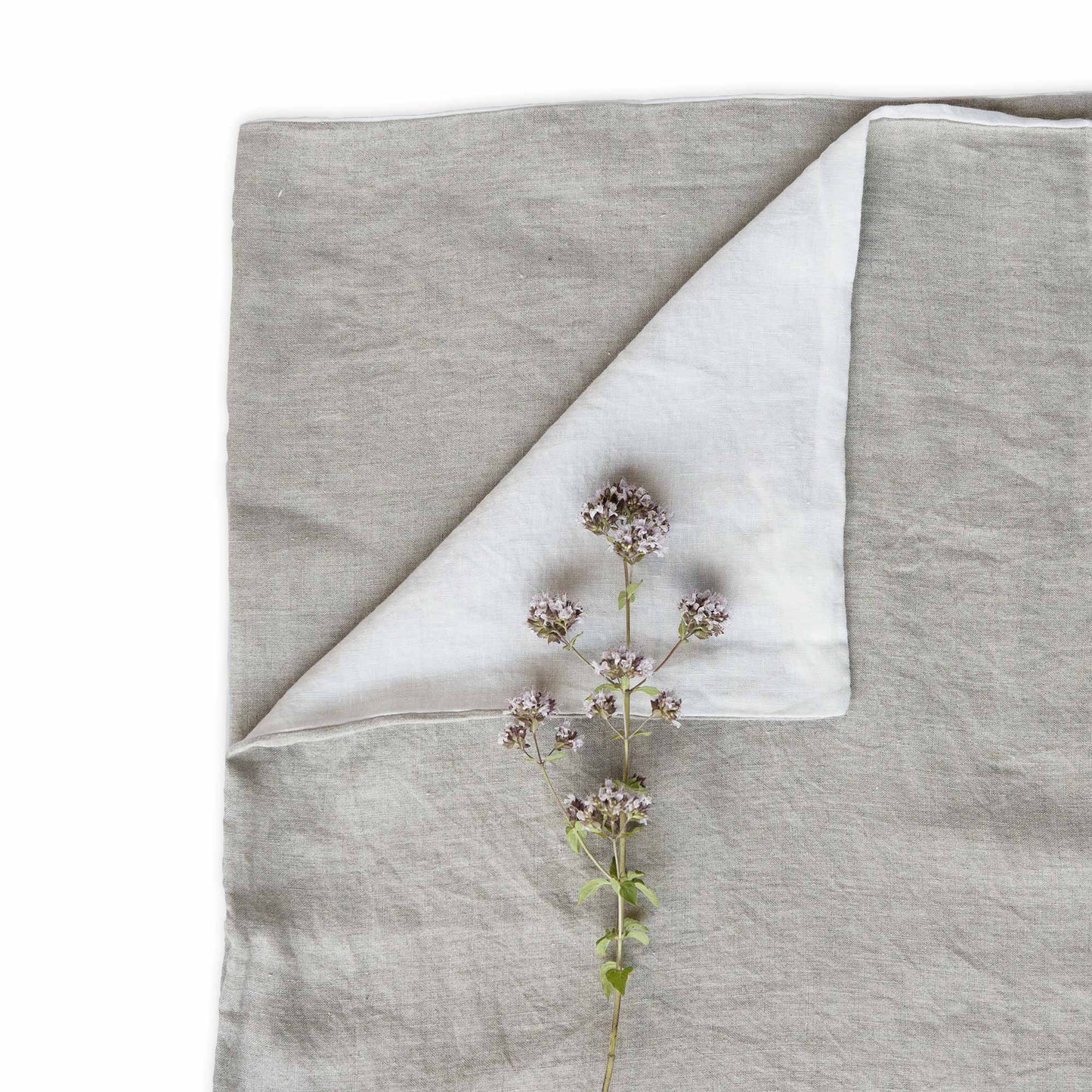 Ashley Linen Duvet Cover Dark Grey/Light Grey - JG Switzer