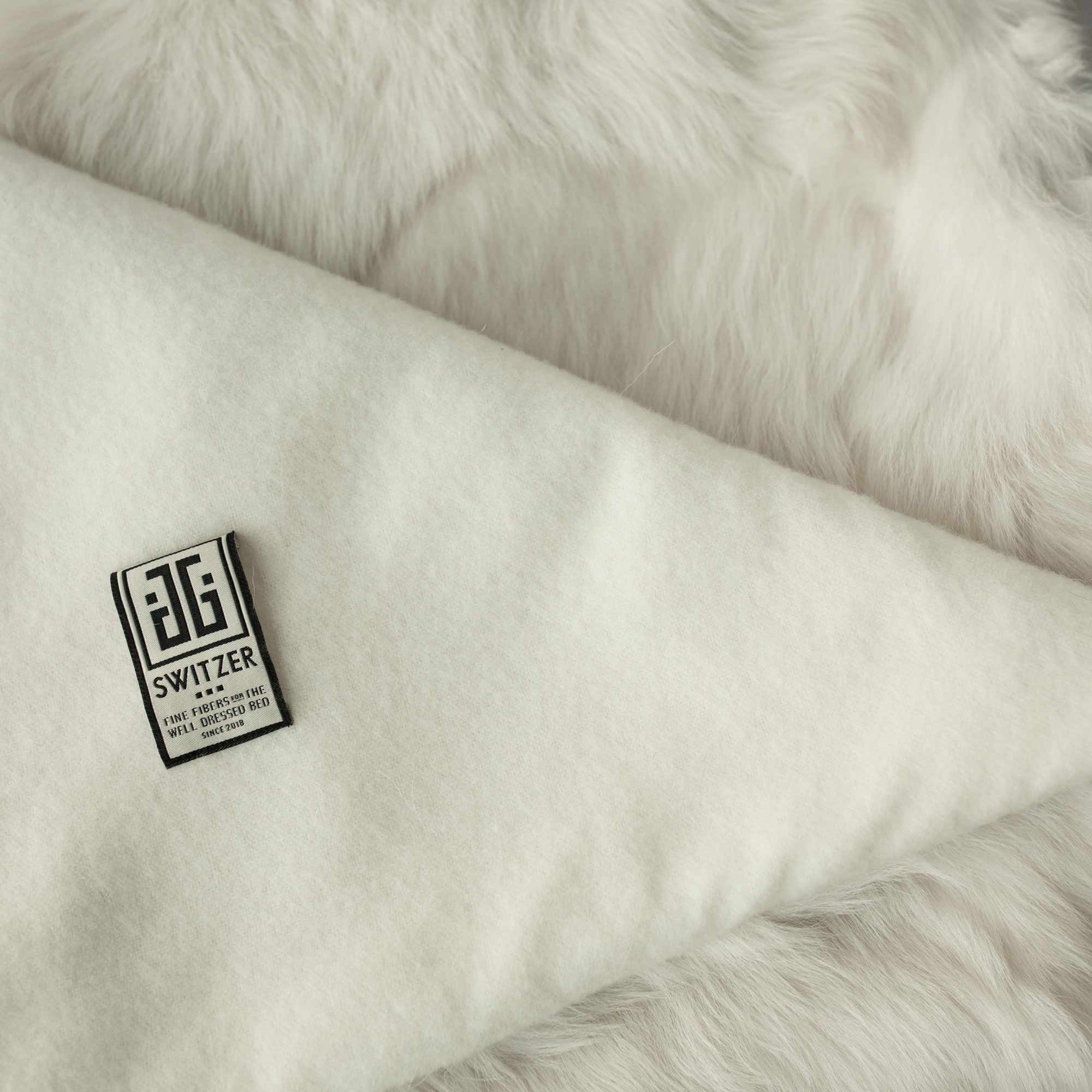 Toscana Real Sheep Fur Throw Lined with Cashmere Blend – JG