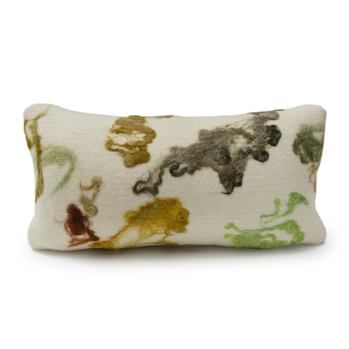 Woodlands Wool Lumbar Pillow 12x22