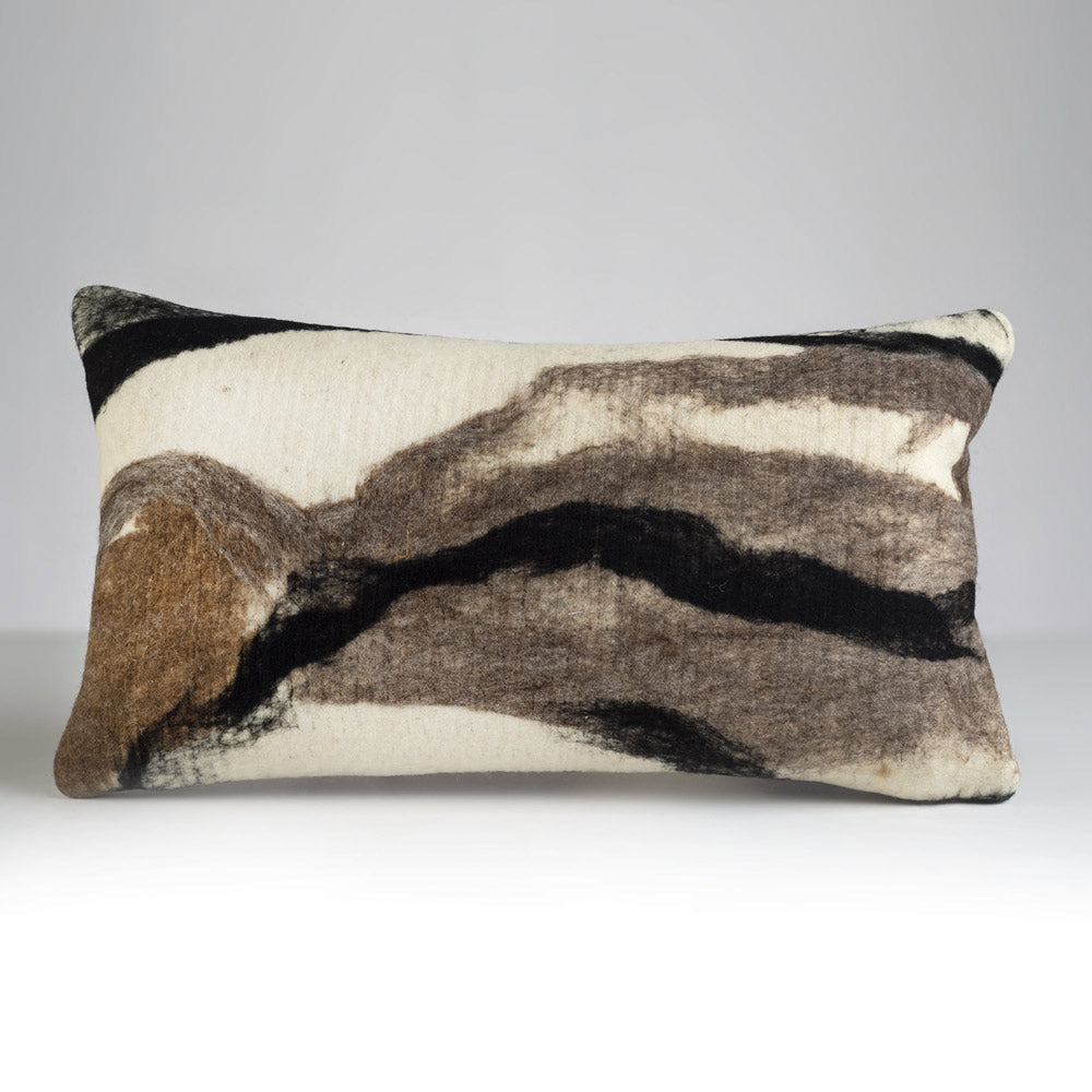 Tahoe Wool Pillow - Caramel Brown