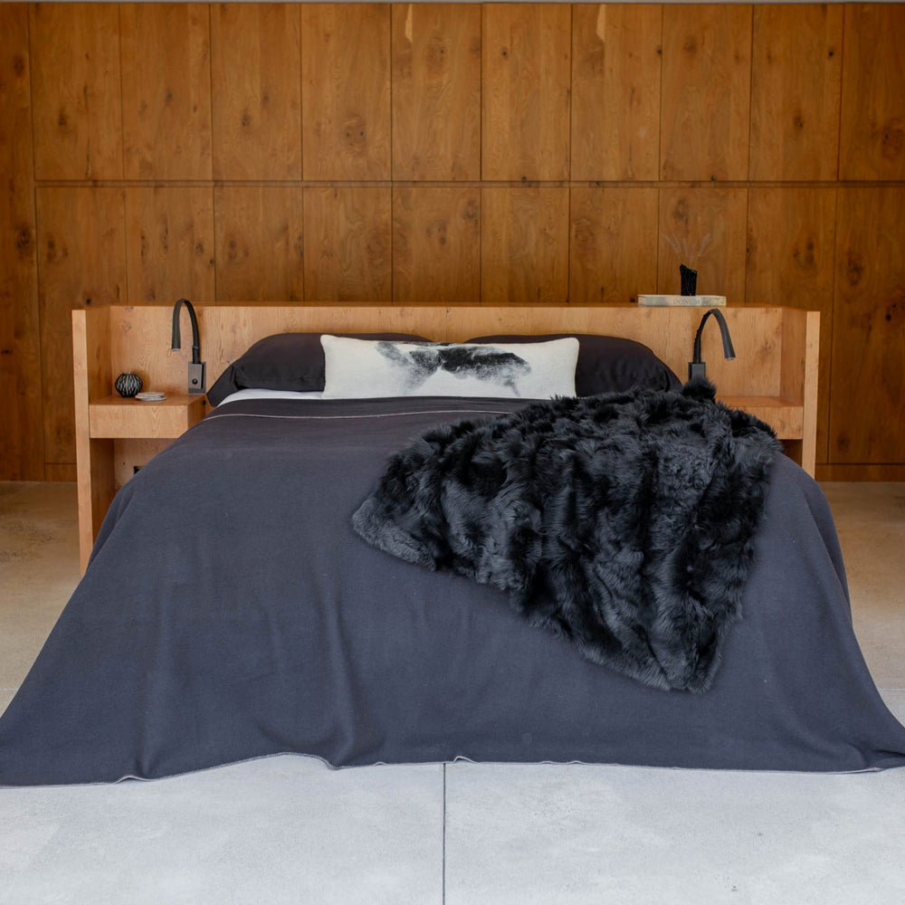 The JG Classic Blanket - 100% Merino in Bark