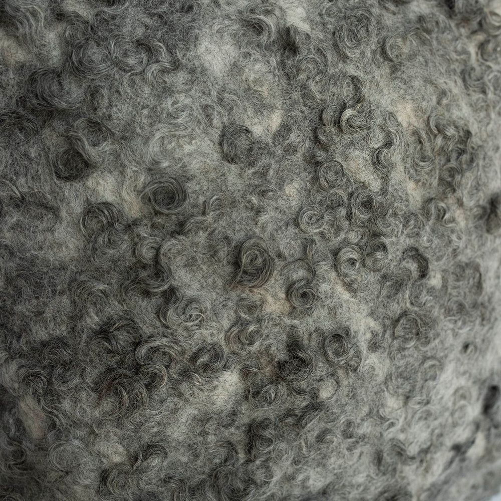 
                      
                        Charcoal Grey Wet Felted Curlicue Pillow - JG Switzer
                      
                    