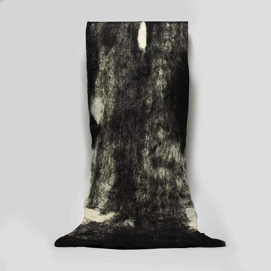 Heritage Sheep Black & White Wool Artisan Throw