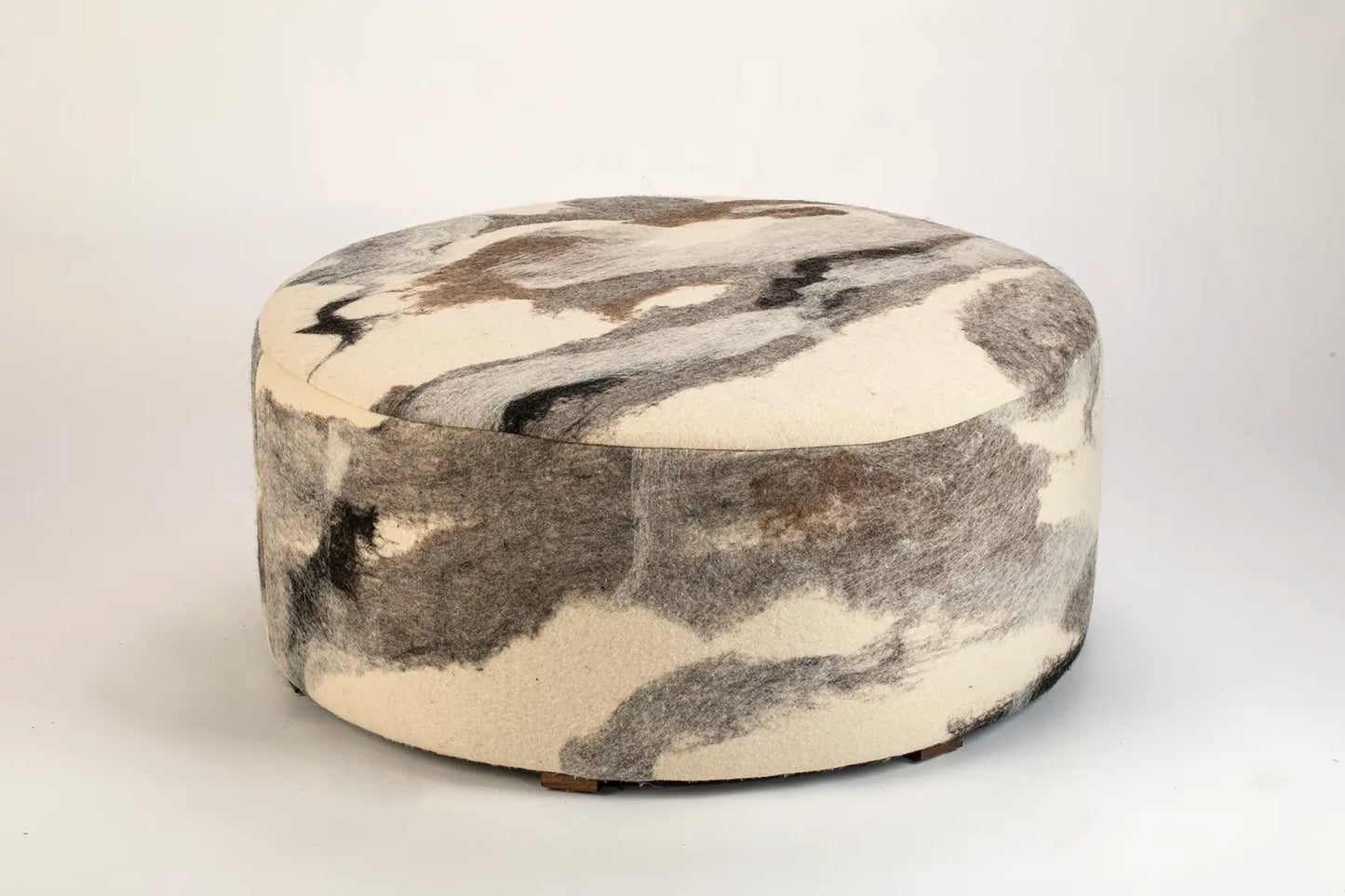 Large Round Ottoman in Tahoe