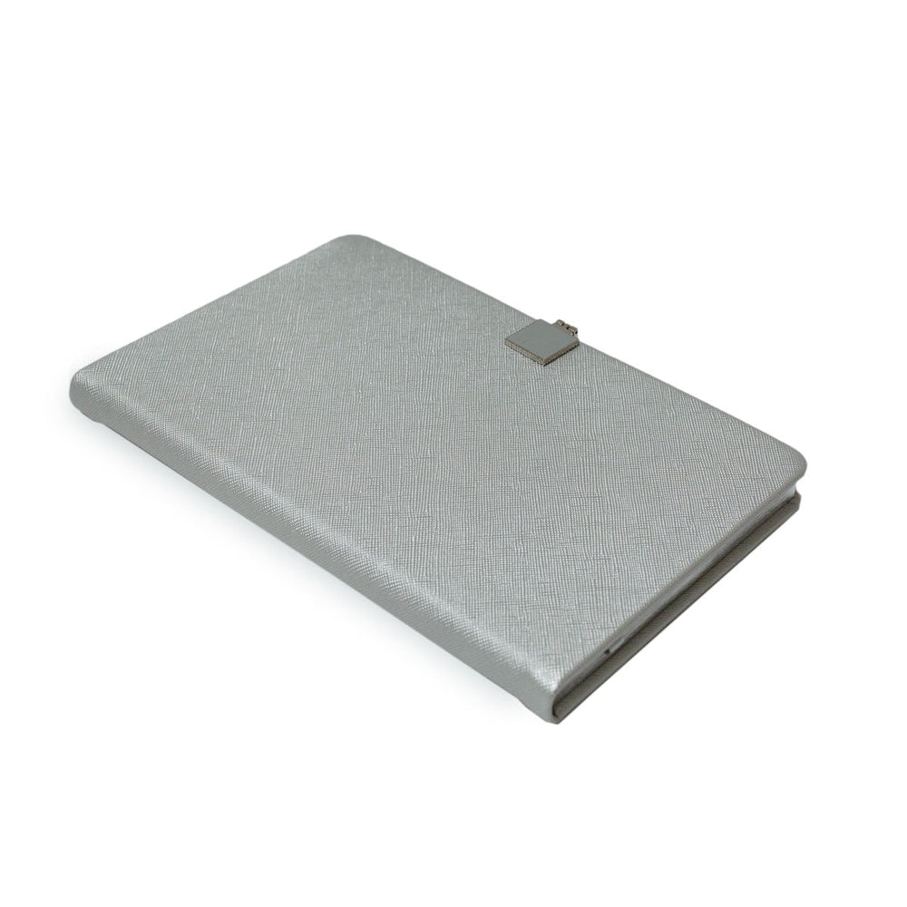 
                      
                        The Perfect Journal - Silver English Made Notebook with Magnetic Clasp
                      
                    