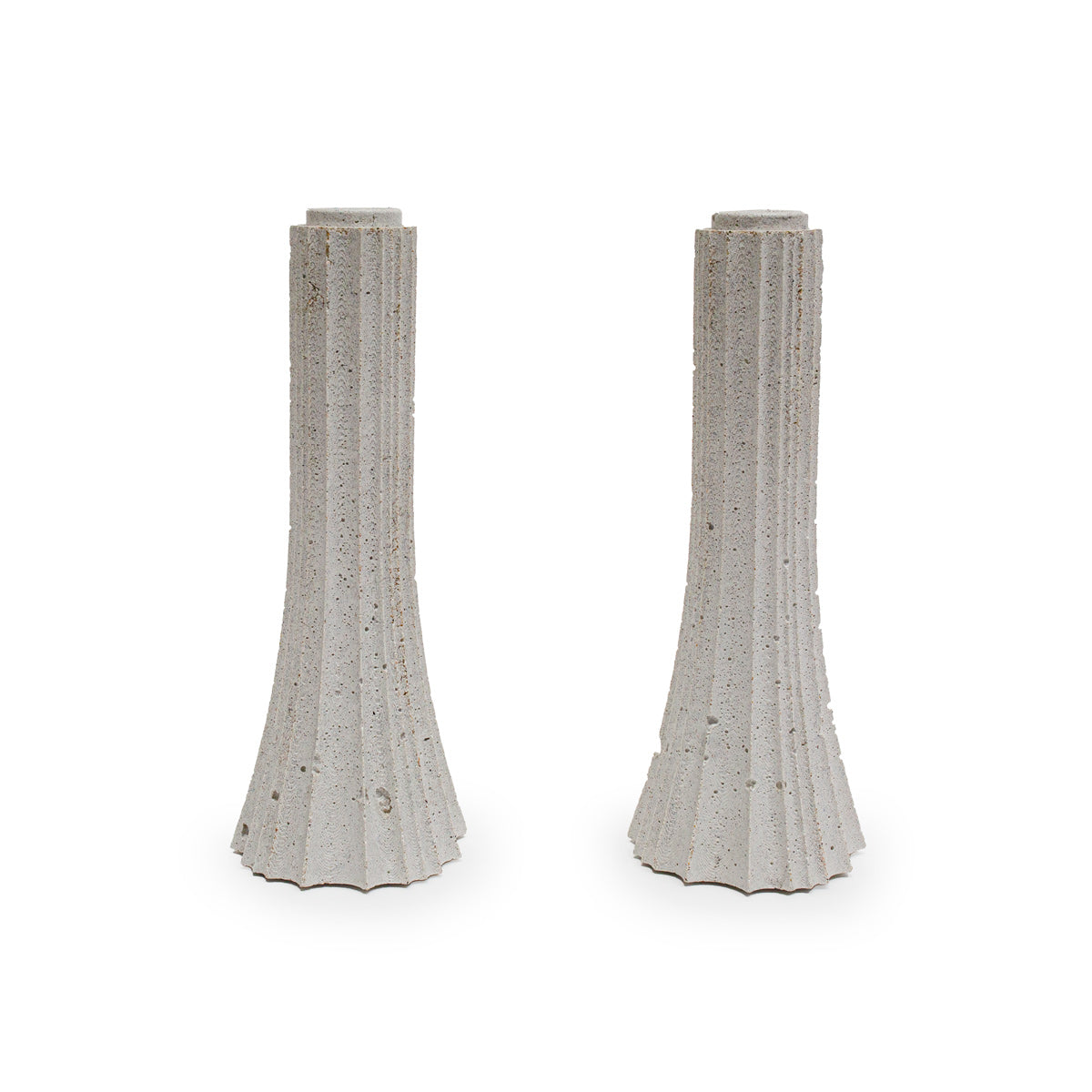 Poured Cement Candleholders by Chris Norberg