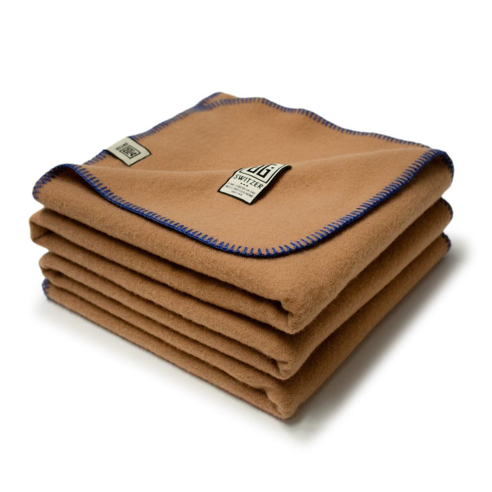 
                      
                        The Portia Throw - 100% Merino in Camel
                      
                    