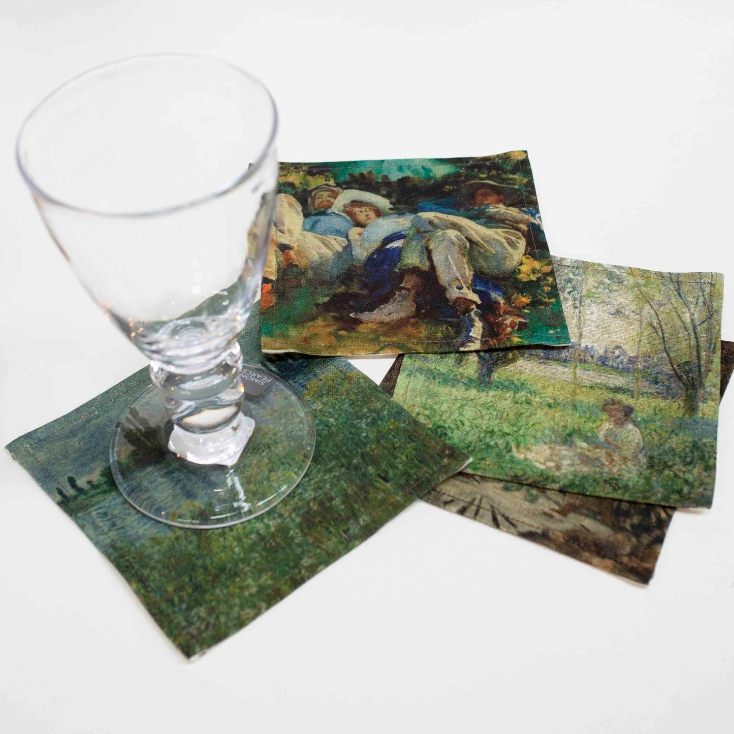 Impressionists-at-Leisure Linen Cocktail Napkins