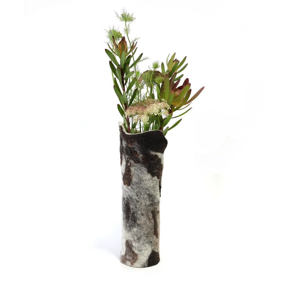 Forest Floor Wool Flower Vase