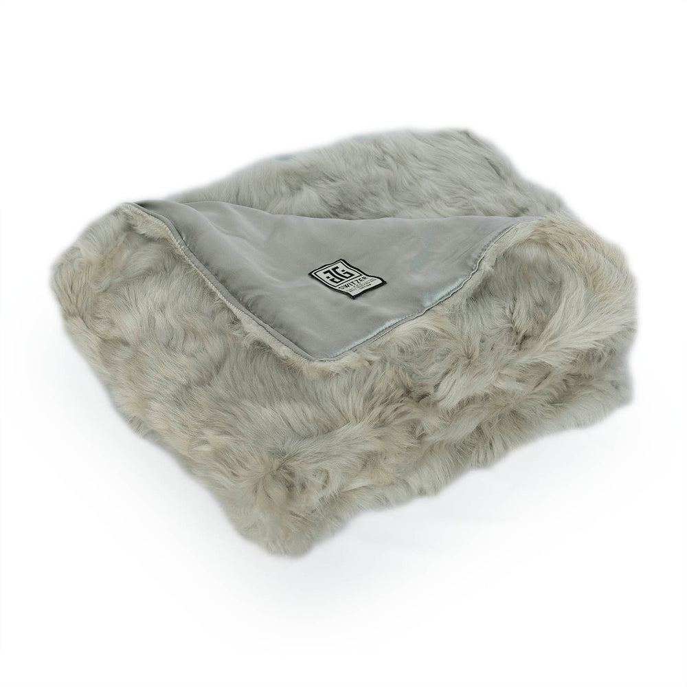 Toscana Real Sheep Fur Throw Lined with Silk