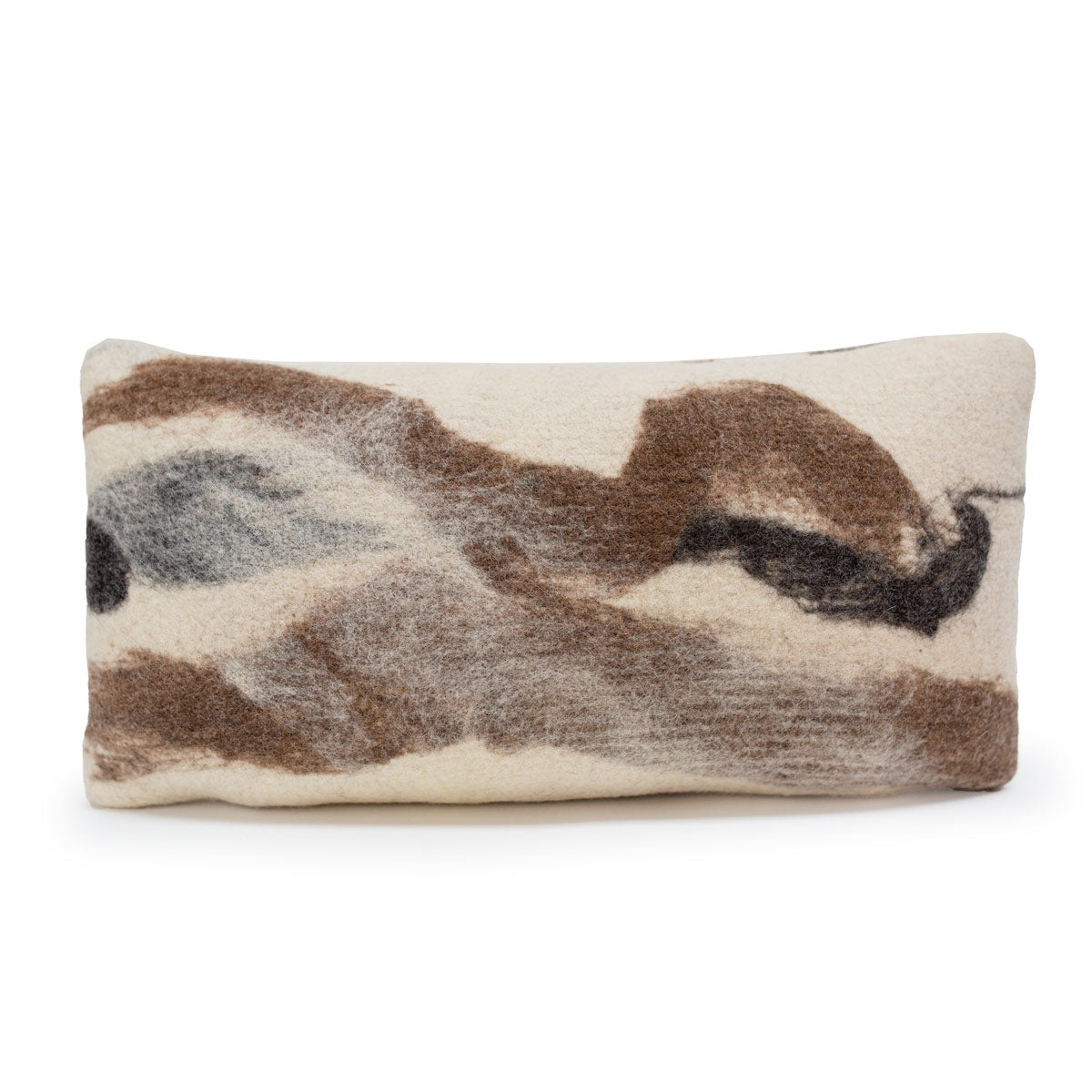 Tahoe With Cream Wool Pillow 12x22