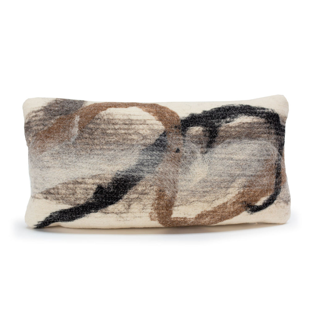 Tahoe With Cream Wool Pillow 12x22