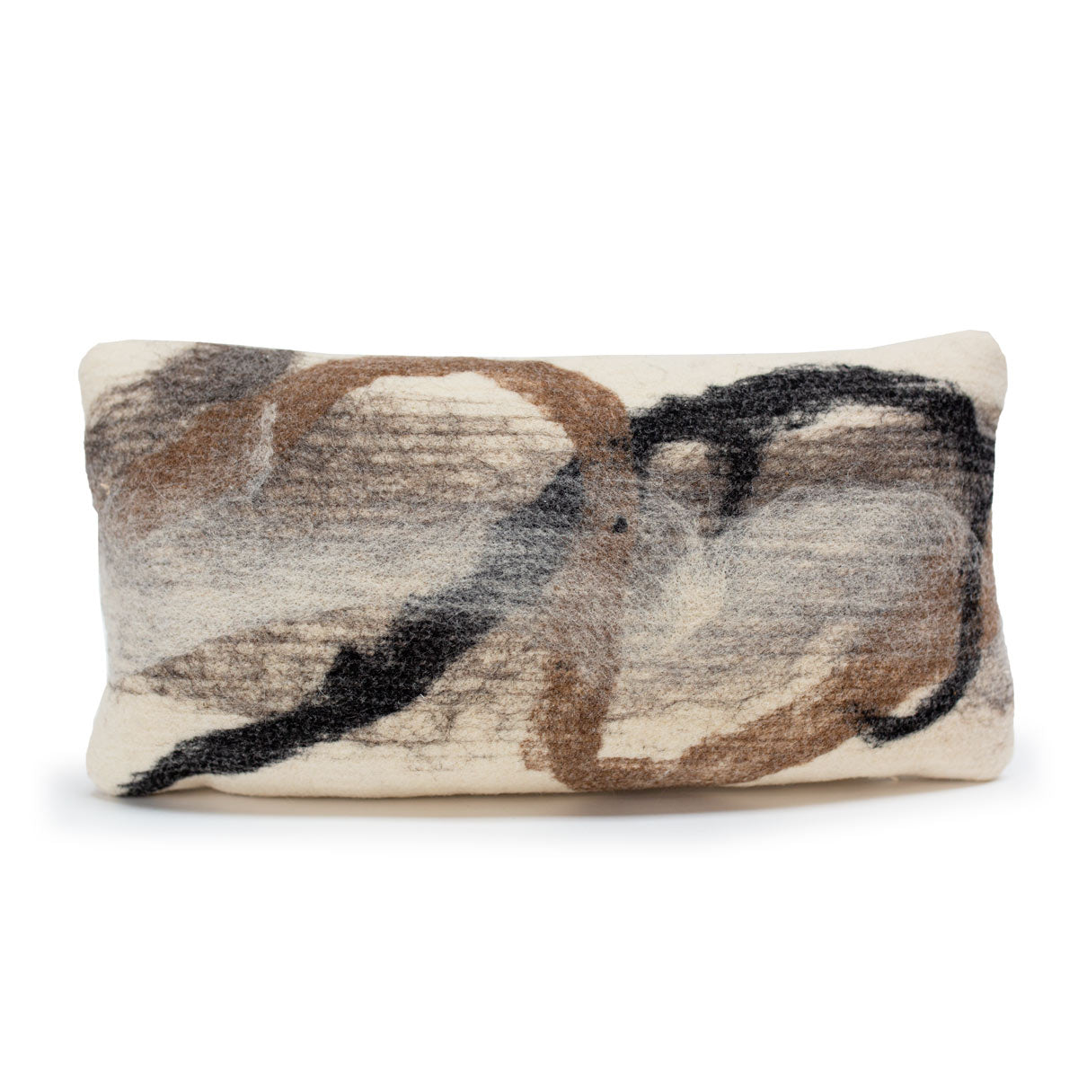 Tahoe With Cream Wool Pillow 12x22