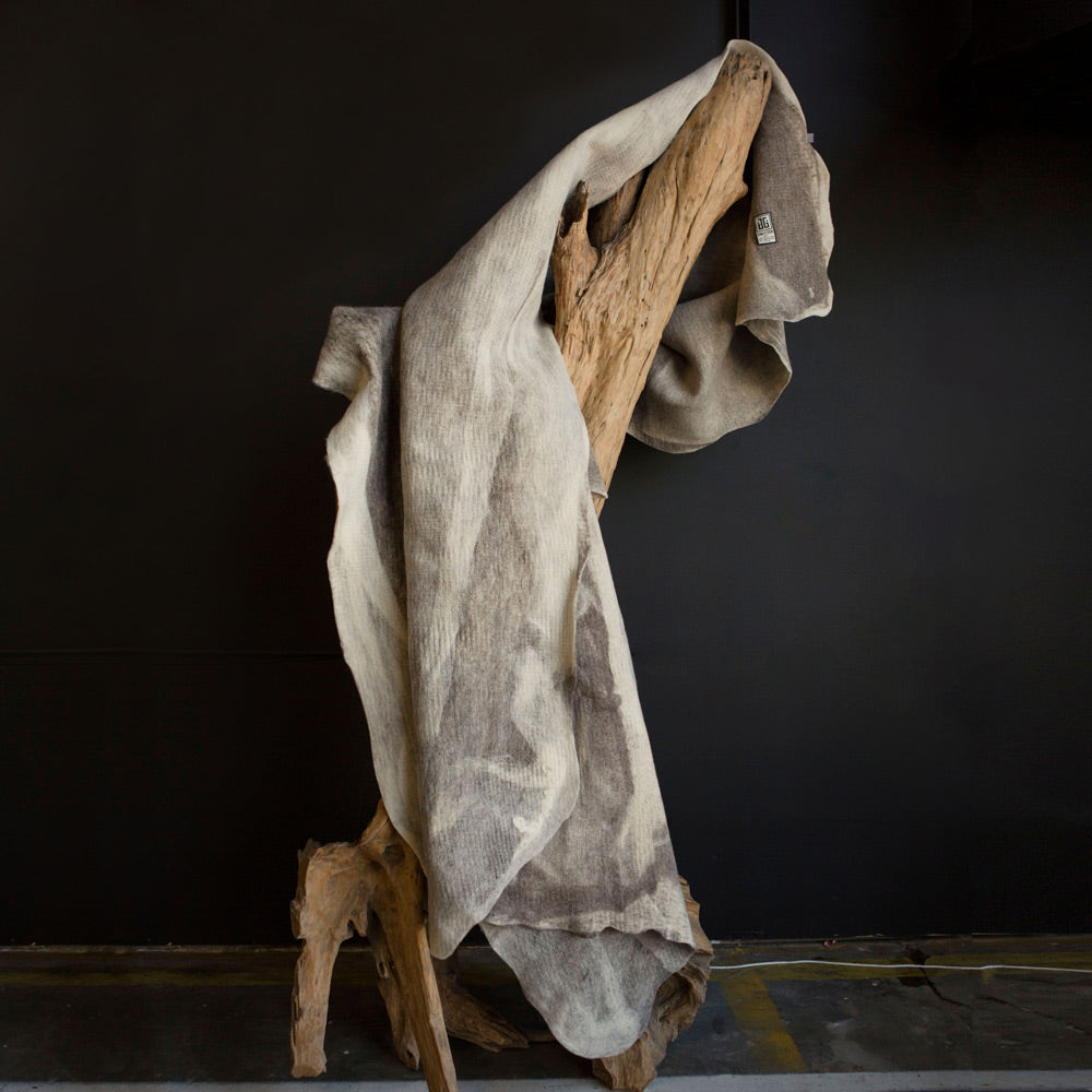 
                      
                        Shetland Cloud Felted Wool Reversible Throw
                      
                    