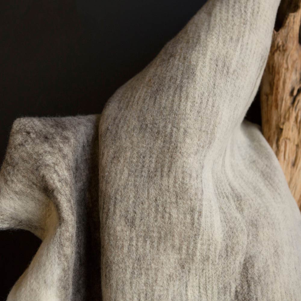 
                      
                        Shetland Cloud Felted Wool Reversible Throw
                      
                    