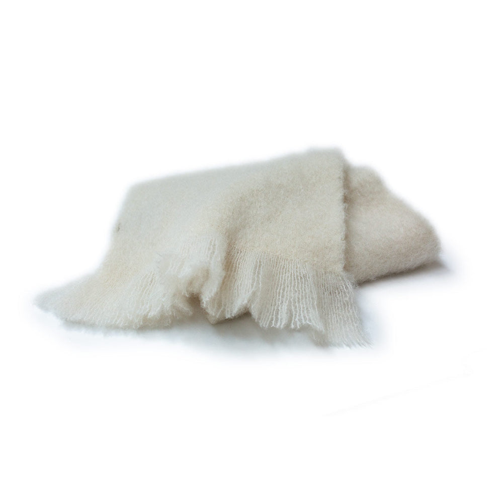 Mantas Ezcaray Mohair Scarf - Solid Colors