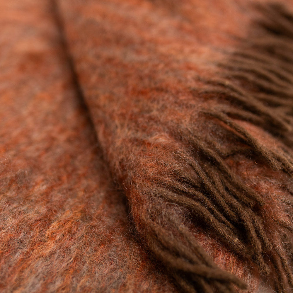 
                      
                        Spanish Mohair Diana Throw in Rust Orange
                      
                    