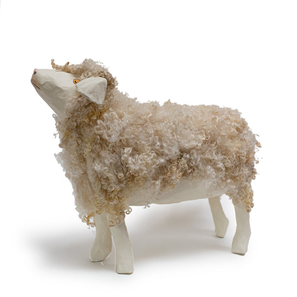 
                      
                        Papier-Mache Sheep Sculpture by Nancy Winn
                      
                    