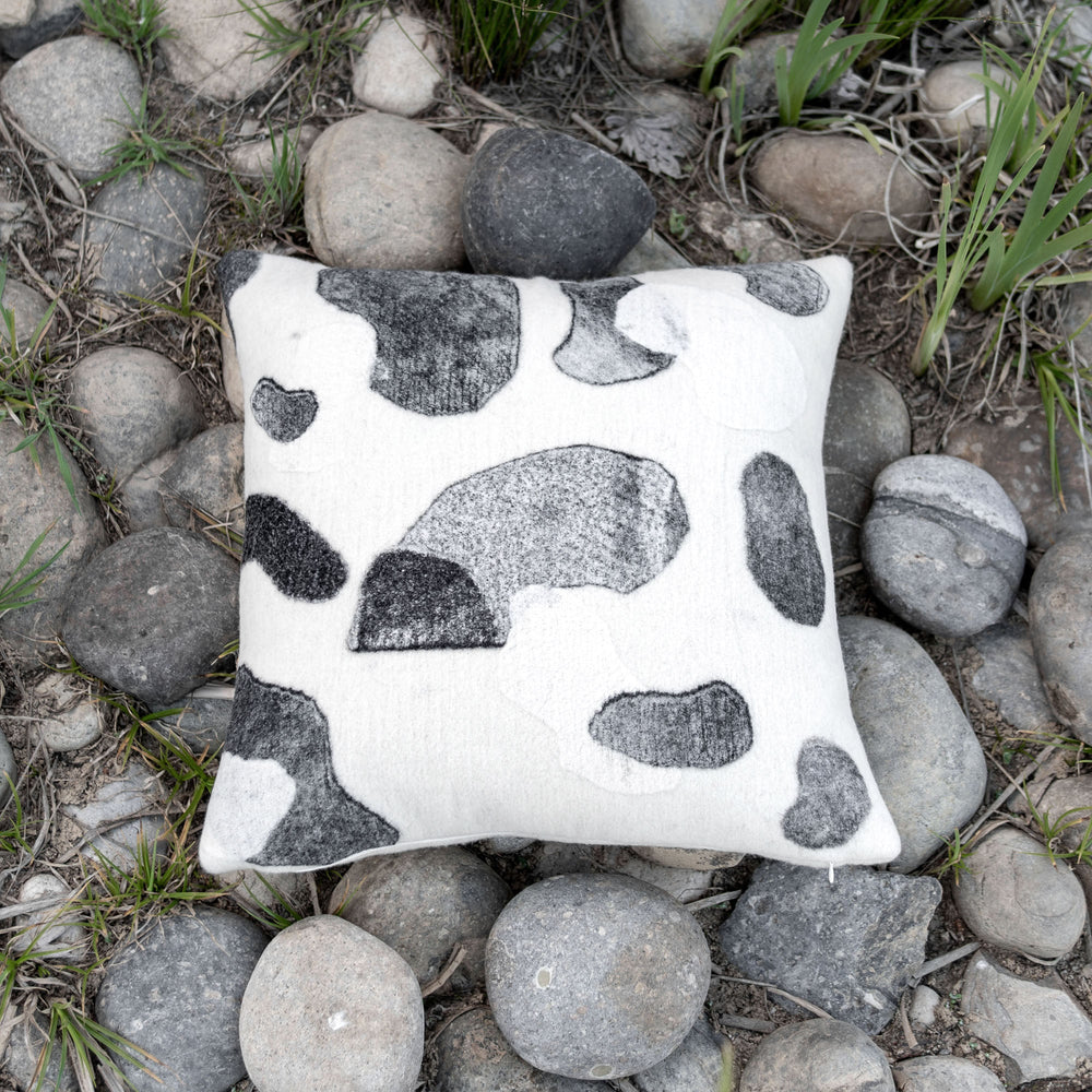 
                      
                        Water Stones Natural Felted Pillow - JG Switzer
                      
                    