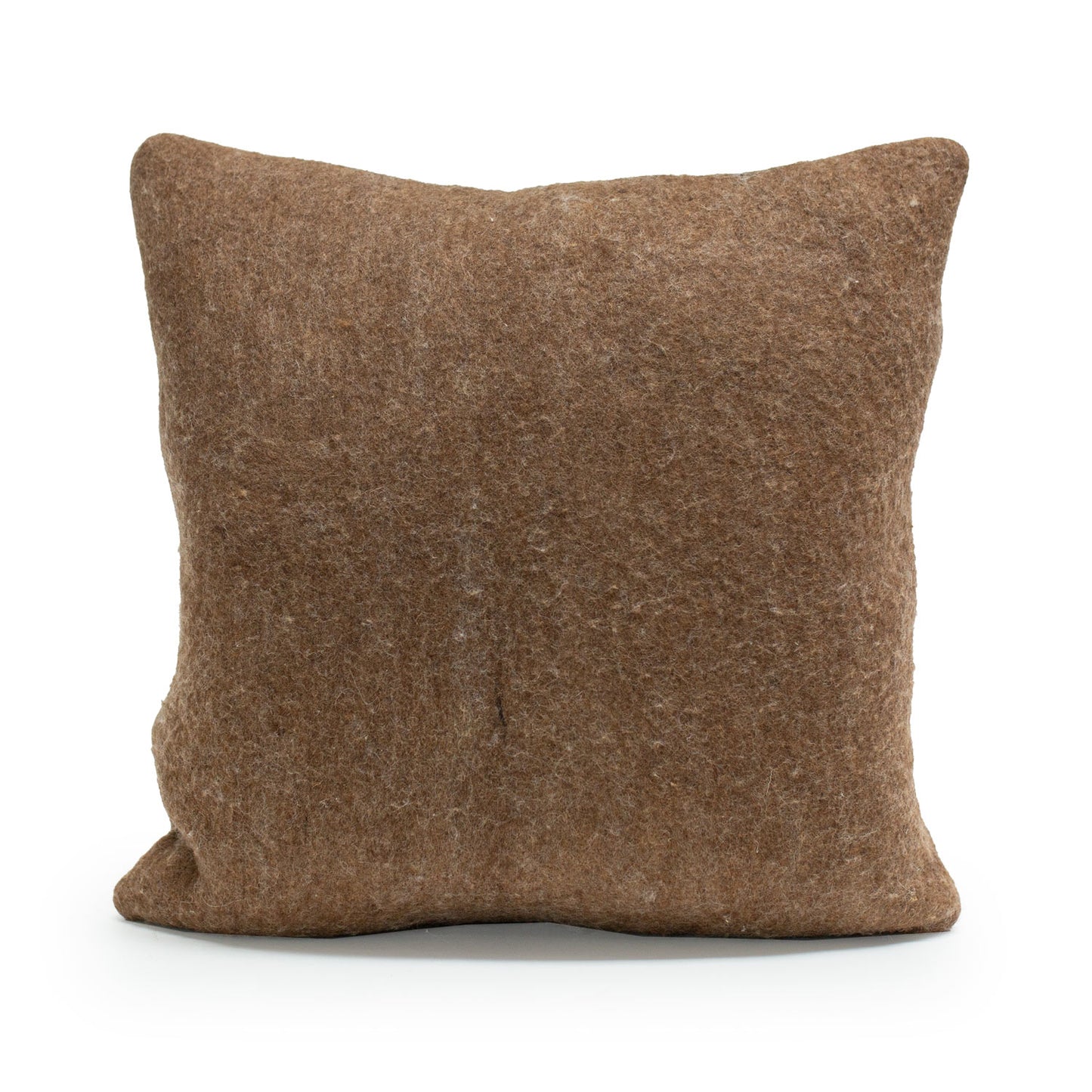 Wensleydale on Shetland Brown Wool Pillow 20x20"