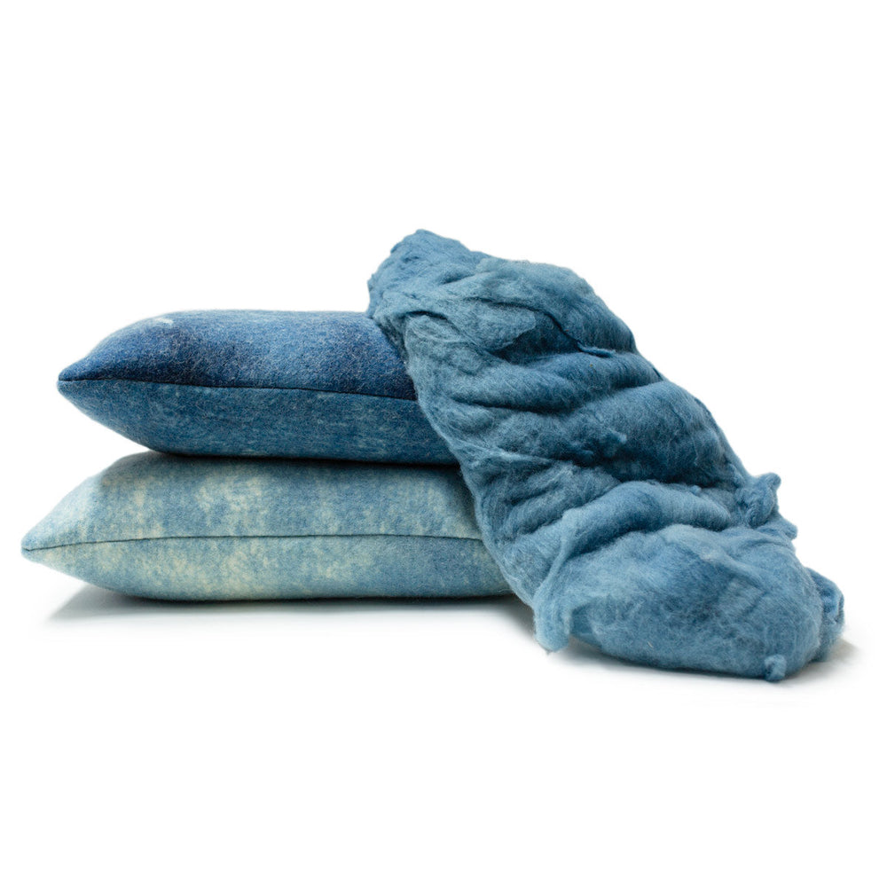 
                      
                        Indigo Plant-Dyed Wool Pillow
                      
                    