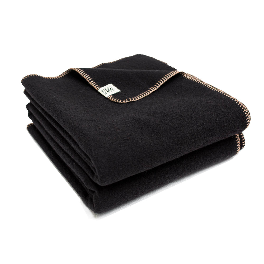 
                      
                        Black Merino Wool Throw
                      
                    