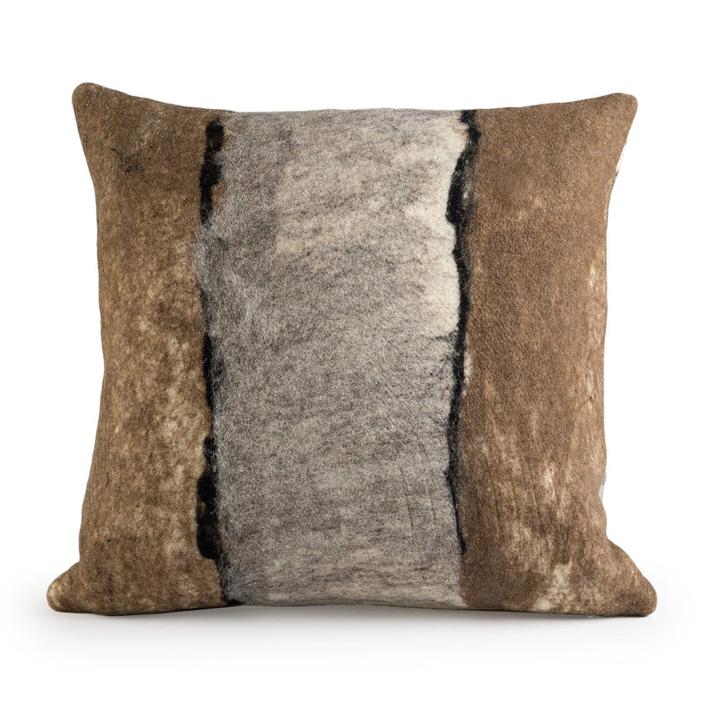 Tahoe Wool Pillow Caramel Brown