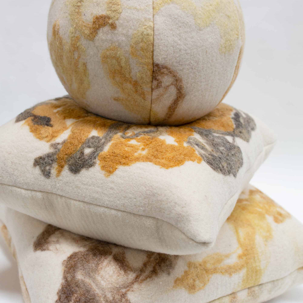 
                      
                        BOTANICAL Plant-Dyed Wool Snowball Pillow - Turmeric Yellow
                      
                    